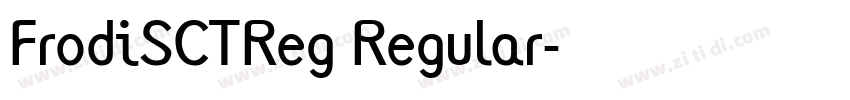 FrodiSCTReg Regular字体转换